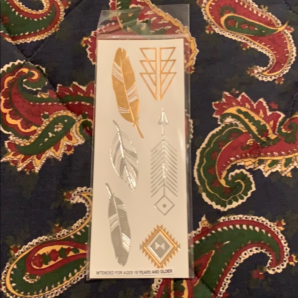 Silver and Gold Temporary Tattoos